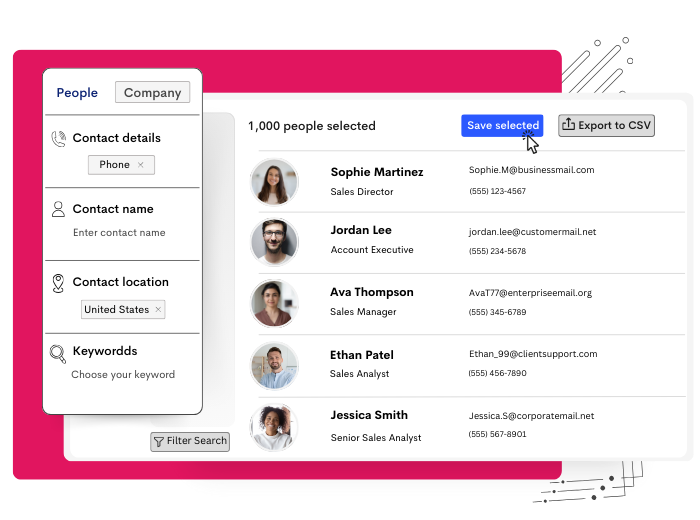 Illustration of prospecting concept