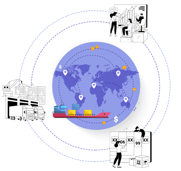 Import and Export Intelligence Illustration